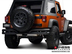 Jeep Wrangler JK Double Tube Bumper - Rear - Black